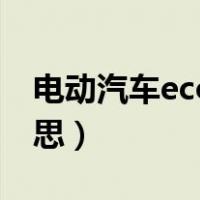 电动汽车eco是什么意思（汽车eco是什么意思）