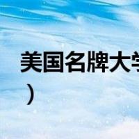 美国名牌大学排名30-60（美国名牌大学排名）