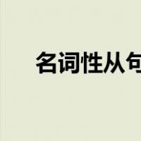 名词性从句和定语从句的区别和相同点
