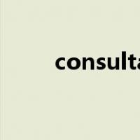consultation是什么意思中文翻译