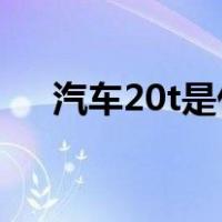 汽车20t是什么意思（2 0t是什么意思）