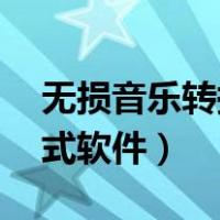无损音乐转换mp3的软件（无损音乐转换格式软件）