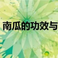 南瓜的功效与作用减肥（南瓜的功效与作用）