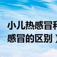 小儿热感冒和风寒感冒的区别（热感冒和风寒感冒的区别）