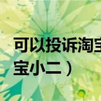 可以投诉淘宝小二么（怎么投诉淘宝买家和淘宝小二）