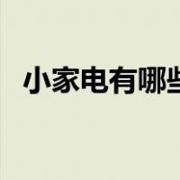 小家电有哪些种类型（小家电有哪些种类）