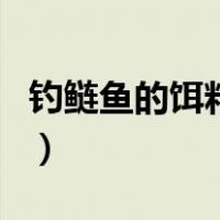 钓鲢鱼的饵料配方商品饵（钓鲢鱼的饵料配方）