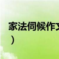 家法伺候作文800字（女友犯错家法伺候作文）
