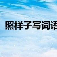 照样子写词语abab的词语（照样子写词语）