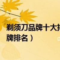 剃须刀品牌十大排名（电动剃须刀排行榜介绍 电动剃须刀品牌排名）