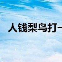 人钱梨鸟打一个成语（人钱梨鸟打一成语）
