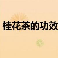 桂花茶的功效与作用及禁忌（桂花茶的功效）