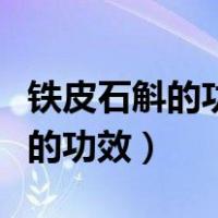 铁皮石斛的功效与作用及禁忌人群（铁皮石斛的功效）