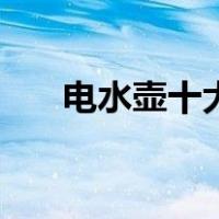 电水壶十大品牌榜（电水壶十大品牌）