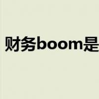 财务boom是什么意思（boom是什么意思）