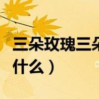 三朵玫瑰三朵百合花语是什么（百合花花语是什么）