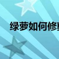 绿萝如何修剪?（绿萝的养殖方法和修剪）