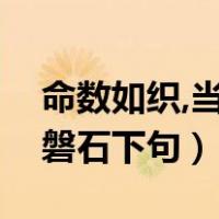 命数如织,当为磐石什么意思（命数如织当为磐石下句）