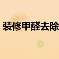 装修甲醛去除方法视频（装修甲醛去除方法）
