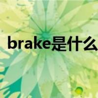brake是什么意思英语（brake是什么意思）