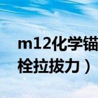 m12化学锚栓拉拔力检测规范（m12化学锚栓拉拔力）