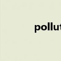 pollution和pollution是可数