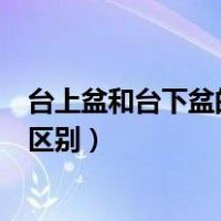 台上盆和台下盆的区别在哪效果图对比（台上盆和台下盆的区别）
