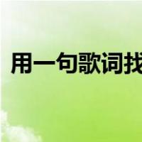 用一句歌词找歌名偷偷想你,假使得你真心意