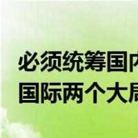 必须统筹国内外国际两个大局（必须统筹国内国际两个大局）