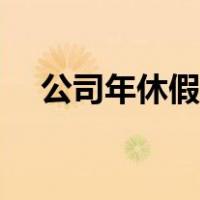 公司年休假和法定年休假（法定年休假）