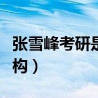 张雪峰考研是什么公司（张雪峰在哪个考研机构）