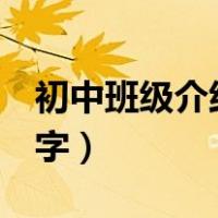 初中班级介绍200字左右（初中班级介绍200字）