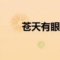 苍天有眼下一句是什么（苍天有眼）