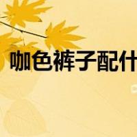 咖色裤子配什么颜色上衣好看女（咖色rgb）