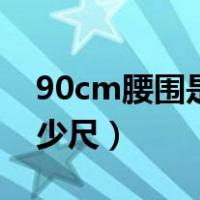 90cm腰围是多少尺码裤子（90cm腰围是多少尺）