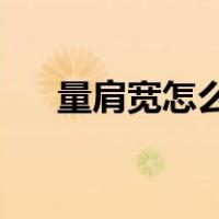 量肩宽怎么量图片（肩宽怎么量 图解）