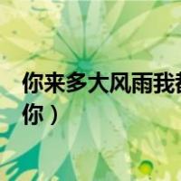 你来多大风雨我都去接你（你来无论多大风多大雨我要去接你）