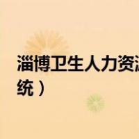 淄博卫生人力资源管理系统注册（淄博卫生人力资源管理系统）