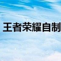 王者荣耀自制皮肤图片（王者荣耀自制皮肤）