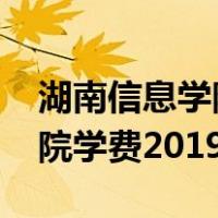 湖南信息学院学费2020价格表（湖南信息学院学费2019）