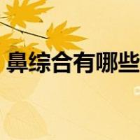 鼻综合有哪些项目（鼻综合都包含哪些项目）