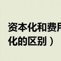 资本化和费用化的区别是什么（资本化和费用化的区别）