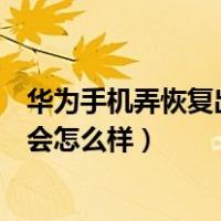 华为手机弄恢复出厂设置会怎么样（华为手机恢复出厂设置会怎么样）