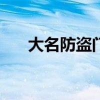 大名防盗门定制（dmf的密度是多少）