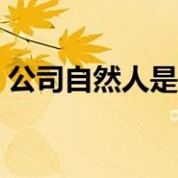 公司自然人是什么（公司自然人是什么意思）