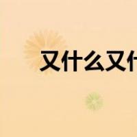 又什么又什么的成语（又什么又什么）