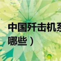 中国歼击机系列及介绍（中国有歼击机系列有哪些）