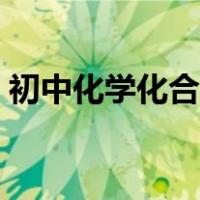 初中化学化合价规律表（初中化学化合价表）