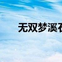 无双梦溪石txt微盘（无双梦溪石txt）
