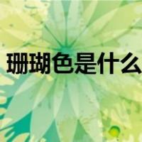 珊瑚色是什么样的颜色（珊瑚色是什么颜色）